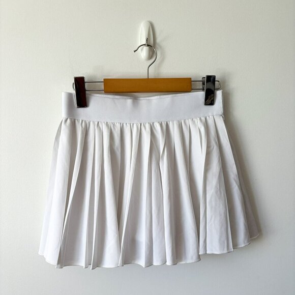 Aritzia  Tna Action Pleated Tennis Skirt Built in Shorts White Size Small - Picture 4 of 7